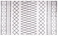 Shumee Washable carpet 120 × 170 cm black and white non-slip - Carpet