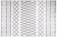 Shumee Washable carpet 160 × 230 cm black and white non-slip - Carpet