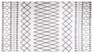 Shumee Washable carpet 190 × 300 cm black and white non-slip - Carpet