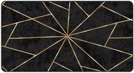 Shumee Washable carpet black and gold 80 × 150 cm non-slip, 136615 - Carpet