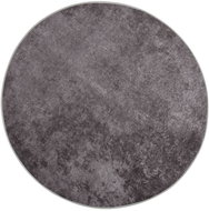 Shumee Washable carpet diameter 120 cm dark grey non-slip - Carpet