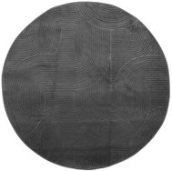Shumee IZA short hair Scandinavian look anthracite diameter 100 cm - Carpet