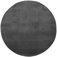 Shumee IZA short hair Scandinavian look anthracite diameter 120 cm - Carpet