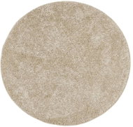 Shumee HUARTE vysokým vlasem lesklý vzhled béžový průměr 80 cm - Carpet