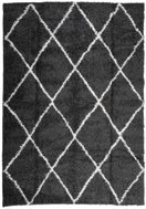 Shumee PAMPLONA high pile black and cream 160 × 230 cm - Carpet