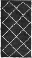 Shumee PAMPLONA high pile black and cream 60 × 110 cm - Carpet