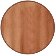 Shumee Carpet round brown 100 cm bamboo - Carpet