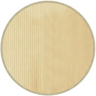Shumee Carpet round light natural 80 cm bamboo - Carpet