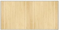 Shumee Rectangular carpet light natural 100 × 200 cm bamboo, 376945 - Carpet