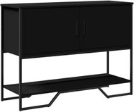 Shumee Console table 100 × 35 × 74,5 cm, composite wood, black - Console Table