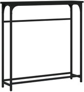 Shumee Console table 75 × 19,5 × 75 cm, composite wood, black - Console Table