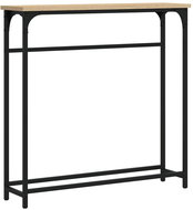 Shumee Console table 75 × 19,5 × 75 cm, composite wood, sonoma oak - Console Table