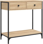 Shumee Console table 75 × 34,5 × 75 cm, composite wood, sonoma oak - Console Table