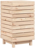 Shumee Laundry basket, 44 × 44 × 76 cm, solid pine wood - Laundry Basket