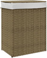 Shumee Koš na prádlo s víkem, 46 × 33 × 60 cm, polyratan - Koš na prádlo