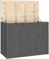 Shumee Laundry chest, 88,5 × 44 × 66 cm, solid pine wood, grey - Laundry Basket