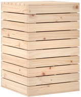 Shumee Laundry basket, 44 × 44 × 66 cm, solid pine wood - Laundry Basket