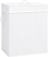 Shumee Bamboo laundry basket with one compartment, 83 l, white - Laundry Basket