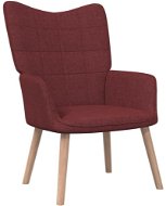 Relaxační židle vínová textil, 327927 - Křeslo