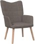 Relaxační židle taupe textil, 327928 - Křeslo