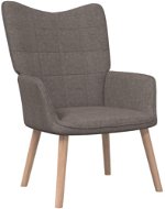 Relaxačná stolička taupe textil, 327928 - Kreslo