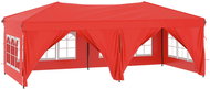 SHUMEE Skládací party stan s bočními stěnami červený 3 × 6 m - Párty stan