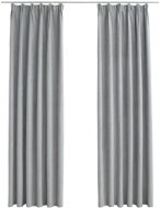 Závěs SHUMEE Zatemňovací závěsy s háčky, 2 ks, 140 × 175 cm, šedé  - Závěs