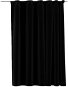 SHUMEE Zatemňovací závěsy s háčky vzhled lnu, 290 × 245 cm, černé - Závěs
