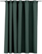 SHUMEE Zatemňovací závěs s háčky vzhled lnu, 290 × 245 cm, zelený - Závěs