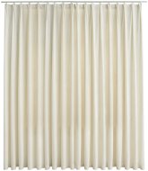 Záves SHUMEE Zatemňovací záves s háčikmi, 290 × 245 cm, zamat krémový - Závěs