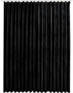 SHUMEE Zatemňovací záves s háčikmi, 290 × 245 cm, zamat čierny - Záves
