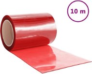 Záves SHUMEE Záves do dverí 300 mm × 2,6 mm 10 m PVC, červený - Závěs