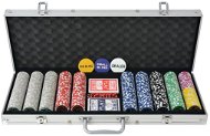 Shumee Poker set 500 laserových žetonů hliník - Karetní hra