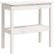 SHUMEE Konzolový stolík, biely, 80 × 40 × 75 cm - Konzolový stolík