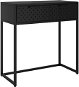 SHUMEE Konzolový stolek ocelový, černý, 72 × 35 × 75 cm - Konzolový stolek