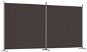 SHUMEE dvojdielny paraván hnedý, 348 × 180 cm - Paraván