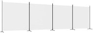 SHUMEE třídilný paraván bílý, 698 × 180 cm - Paraván