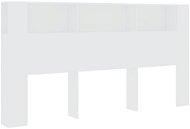 SHUMEE Čelo postele s úložným prostorem bílé, 200 × 18,5 × 104,5 cm - Headboard