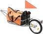 SHUMEE Prívesný vozík za bicykel s taškou, oranžový/čierny - Nákladný vozík za bicykel