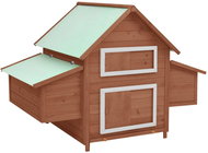 Shumee Moka and white chicken coop 152 × 96 × 110 cm, solid fir wood - Henhouse