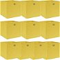 Shumee Úložné boxy 10 ks 32 × 32 × 32 cm textil, žlté - Úložný box