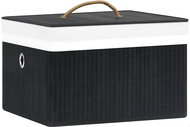 Shumee Bambusové úložné boxy 4 ks černé - Storage Box
