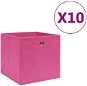 Úložný box Shumee Úložné boxy 10 ks netkaná textília 28 × 28 × 28 cm ružové - Úložný box