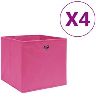 Shumee Úložné boxy 4 ks netkaná textilie 28 × 28 × 28 cm růžové - Úložný box