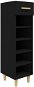 Shumee Botník čierny 30 × 35 × 105 cm kompozitné drevo - Botník