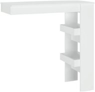 Barový stůl Shumee Nástěnný barový stolek bílý 102 × 45 × 103,5 cm kompozitní dřevo - Barový stůl