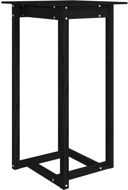 Shumee Barový stolek černý 60 × 60 × 110 cm masivní borové dřevo - Barový stůl