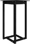 Shumee Barový stolík čierny 60 × 60 × 110 cm masívne borovicové drevo - Barový stôl