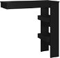 Shumee Nástěnný barový stolek černý 102 × 45 × 103,5 cm kompozitní dřevo - Barový stůl