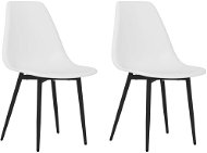 Shumee Jídelní židle 2 ks bílé PP - Jídelní židle